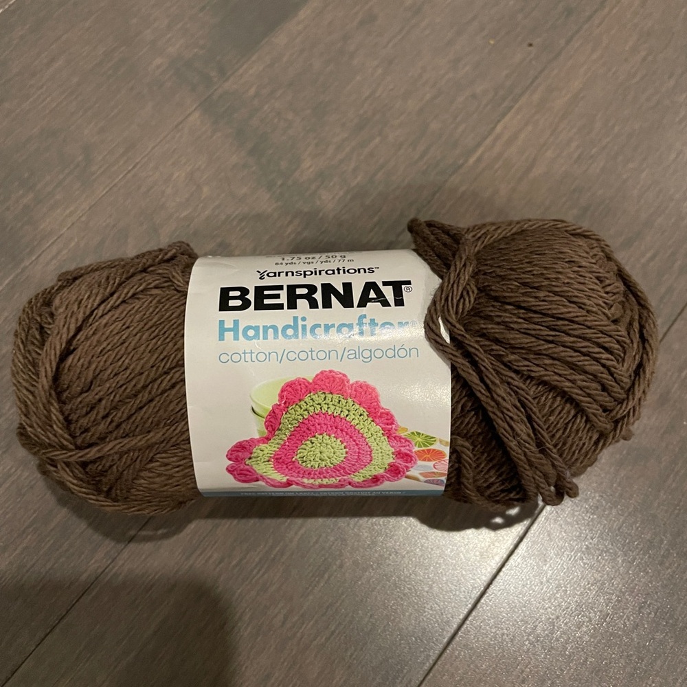 Bernat Handicrafter Yarn in Brown